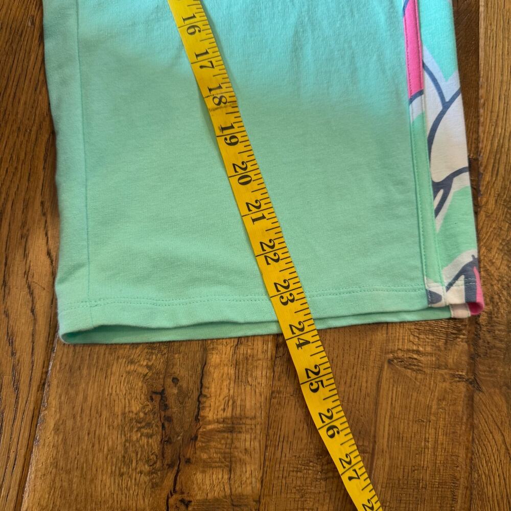 Crown & Ivy Beach Half Zip Shirt XL & Capri L Mint Pink Umbrella Active Wear Set - Picture 6 of 13